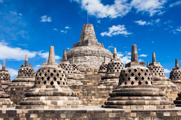 Borobudur tempel auf Java 